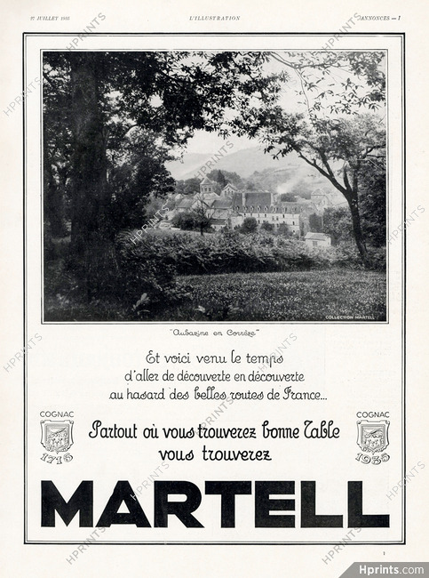 Martell 1935 Aubazine en Corrèze