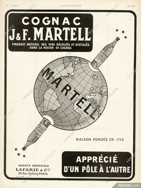 Cognac J & F. Martell 1924