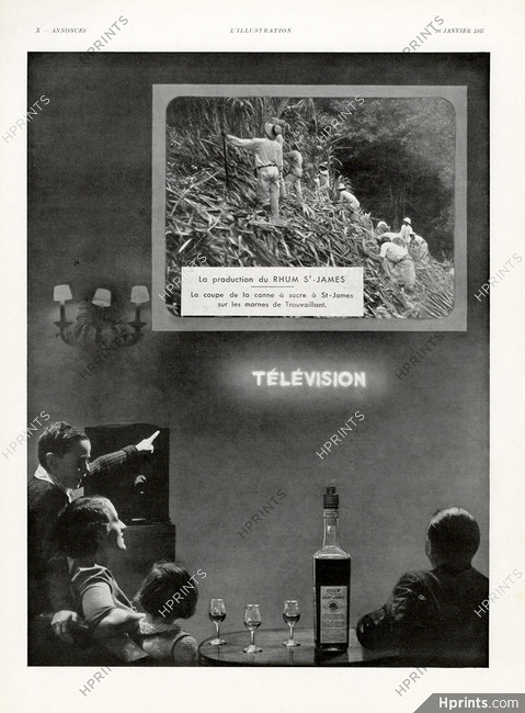 Saint-James (Rhum) 1937 Télévision