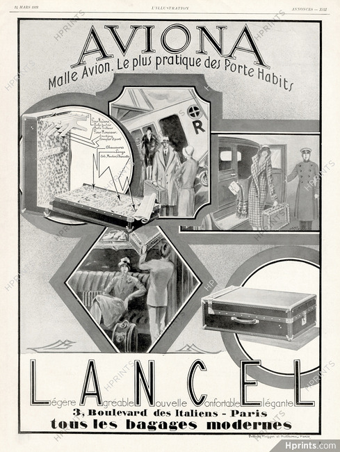 Lancel (Airplane Luggage) 1928 Malle Avion, Aviona