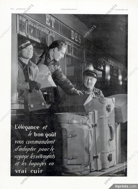 Bagages en Vrai Cuir 1935 Leather goods, Arik Nepo