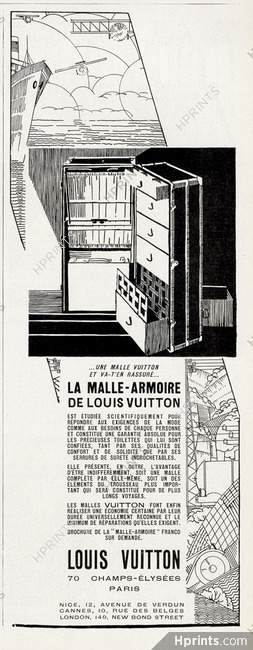Louis Vuitton (Luggage, Baggage) 1928 Malle-Armoire