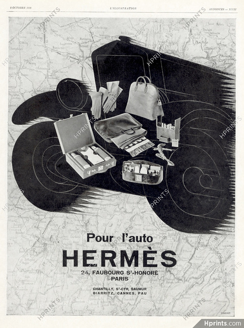 Hermès (Luggage) 1928 Pour l'Auto (L)