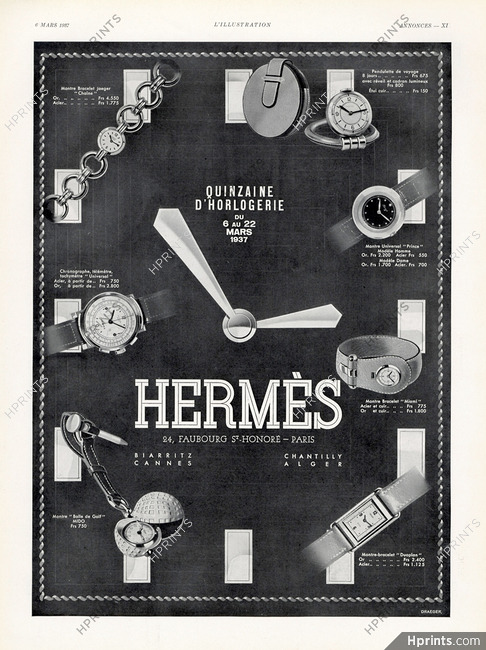 Hermès (Watches) 1937 Universal, Jaeger-leCoultre, Mido (L)