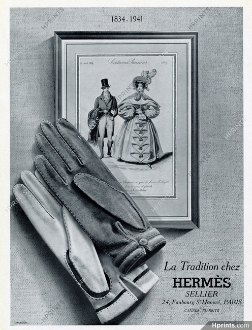 Hermès (Gloves) 1941 La Tradition chez Hermès, Costumes Parisiens 1834