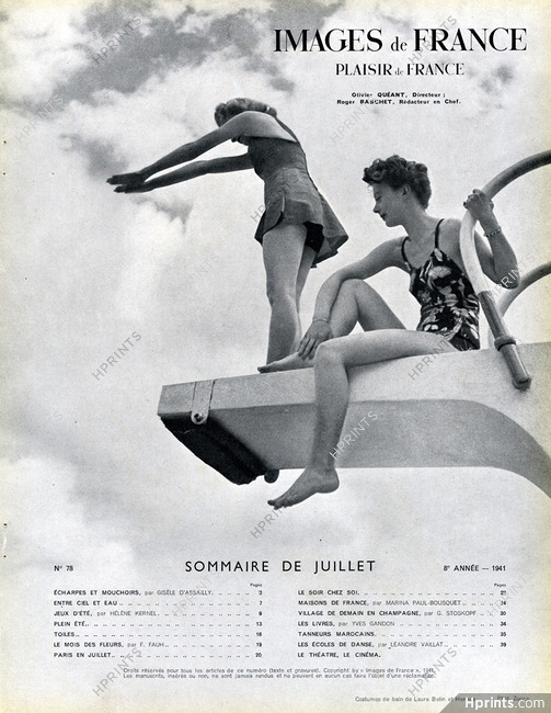 Laure Belin & Hermès (Swimwear) 1941