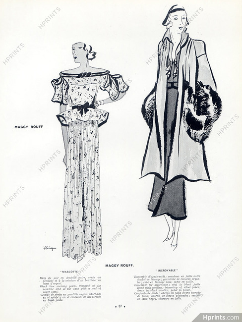 Maggy Rouff (Couture) 1933 Léon Bénigni