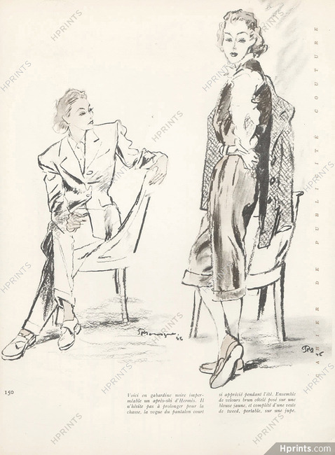 Hermès (Couture) 1946 Pierre Mourgue