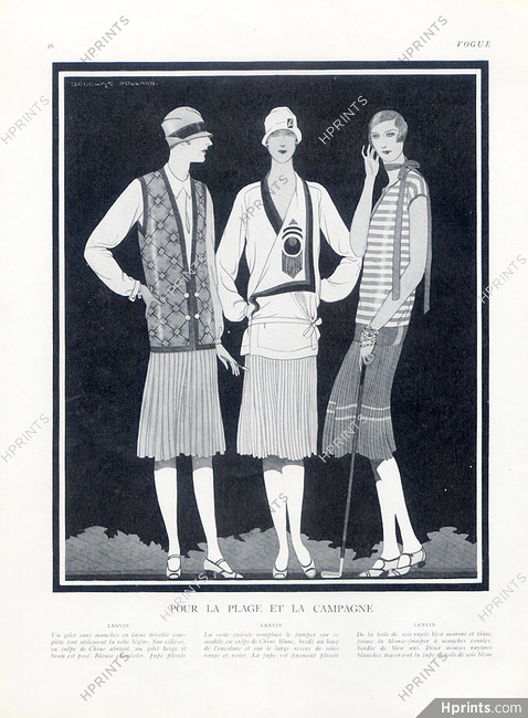 Jeanne Lanvin 1926 Douglas Pollard, Fashion Golf