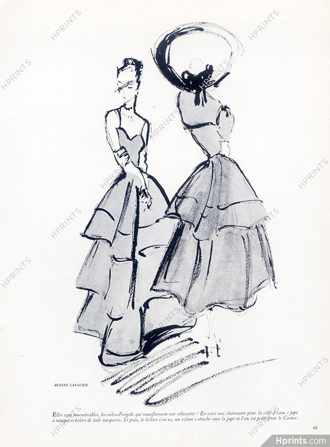 Jeanne Lafaurie 1947 Jean-Baptiste Caumont, Robe Transformable