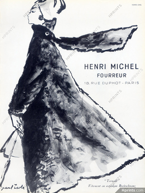 Paul Isola 1958 Henri Michel (Fur Coat)