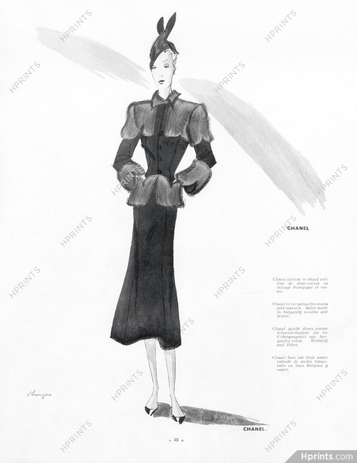 Chanel (Couture) 1938 Léon Bénigni