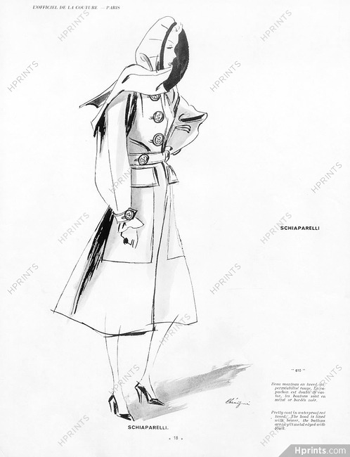 Schiaparelli 1939 Pretty Coat, Léon Bénigni