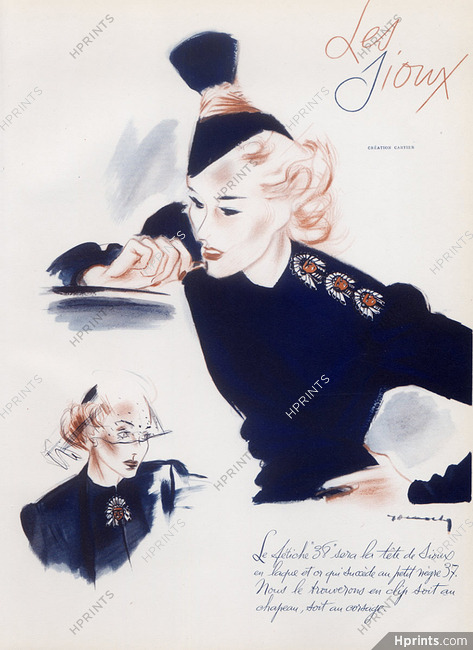 Cartier 1937 "Les Sioux" Fétiches Clips, Jacques Demachy