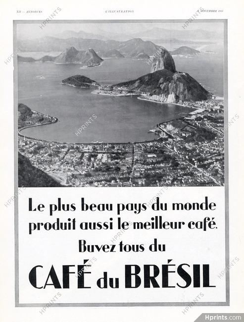 Café du Brésil 1935 Photo of Rio de Janeiro