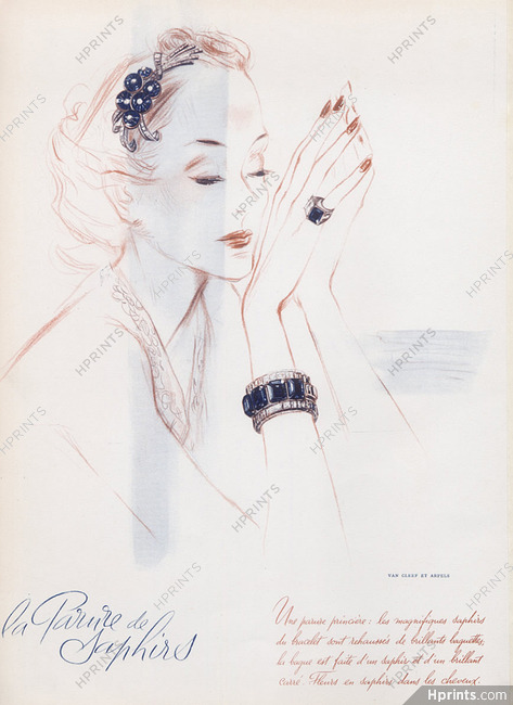 Van Cleef & Arpels 1937 "Parure de Saphirs" Set of Jewels, Jacques Demachy