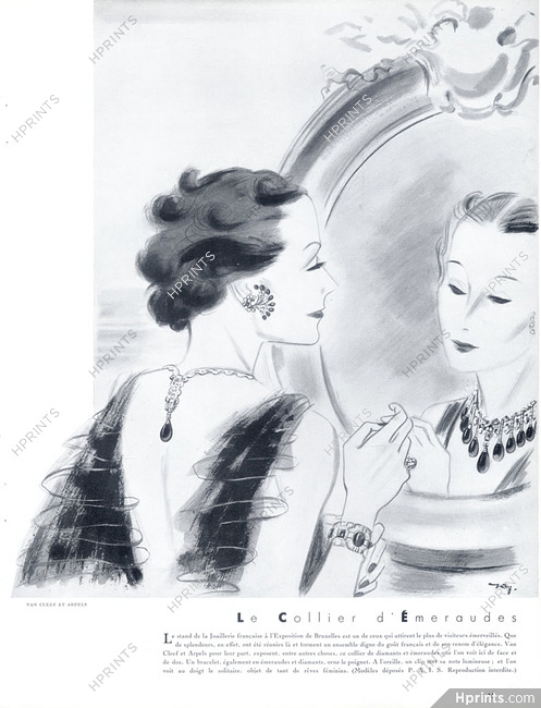 Van Cleef & Arpels 1935 Emerald necklace, Jacques Demachy