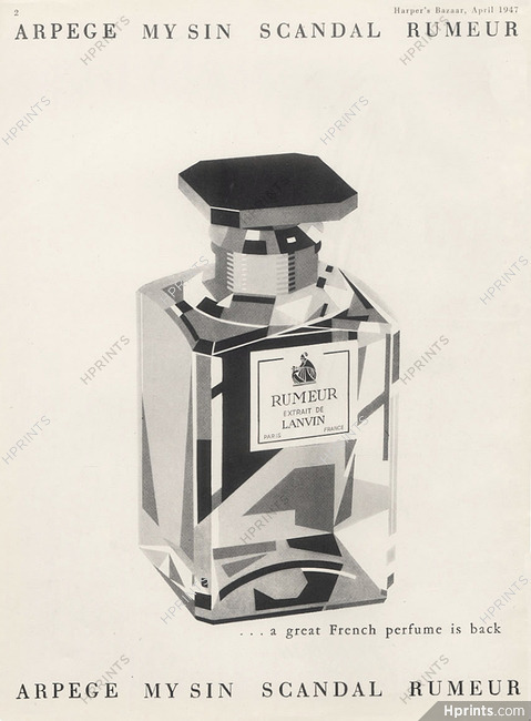 Lanvin (Perfumes) 1947 "Rumeur"
