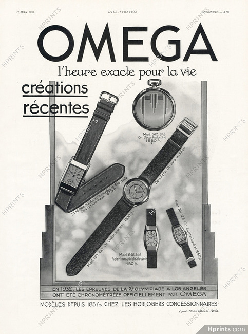 Omega 1933 Henri Manuel