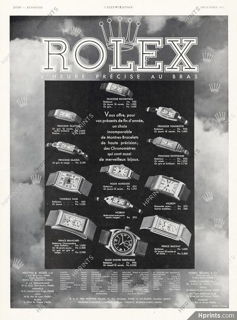 Rolex 1934 Oyster, Prince, Princesse...