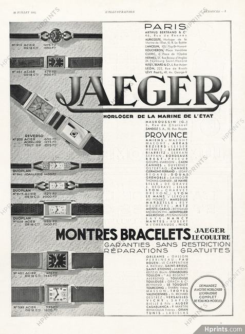 Jaeger-leCoultre (Watches) 1934
