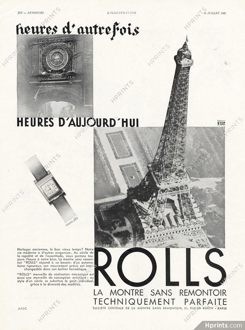 Rolls (Watches) 1931 Eiffel Tower