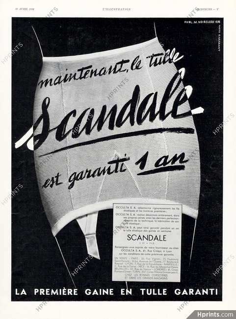 Scandale (Girdles) 1938 Tulle