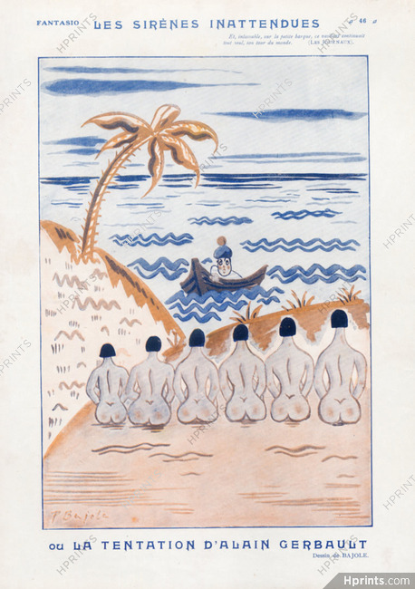 Bajole 1926 "Les Sirènes Inattendues", Alain Gerbault