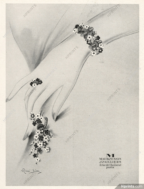 Mauboussin (Jewels) 1941 René Sim Lacaze