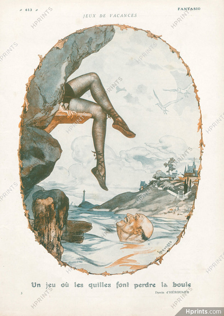 Chéri Hérouard 1920 Jeux de Vacances, Bathing Beauty