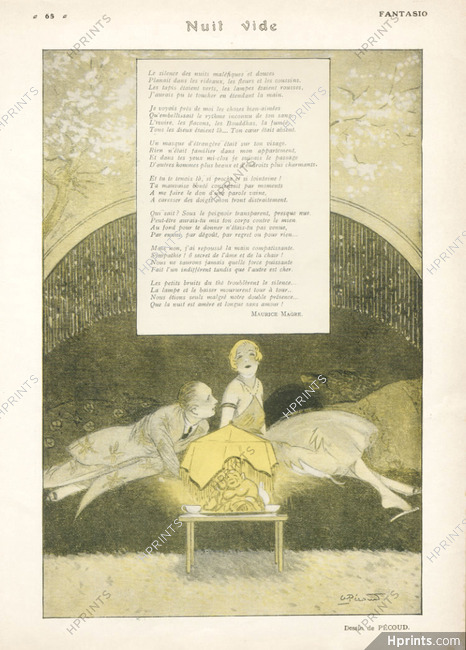André Pécoud 1920 Nuit Vide, Maurice Magre, Lovers