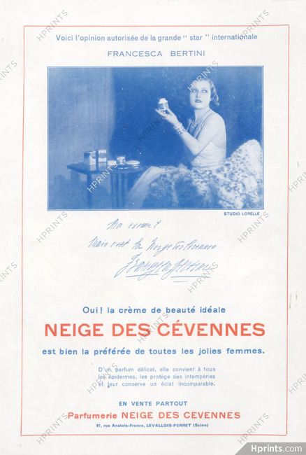Neige des Cévennes 1931 Francesca Bertini, Lucien Lorelle