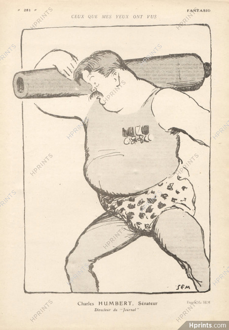 Sem 1917 Charles Humbert, Caricature