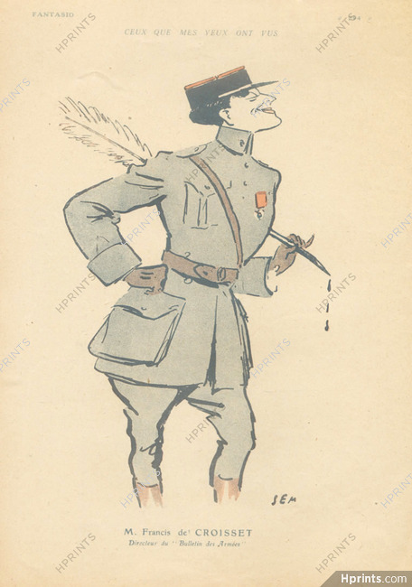 SEM 1918 Francis de Croisset, Caricature