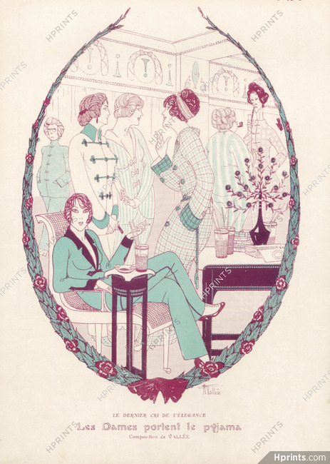 Armand Vallée 1913 "Le Dernier Cri de l'Elégance" Pajamas, Women Dressed As Men, Transvestite