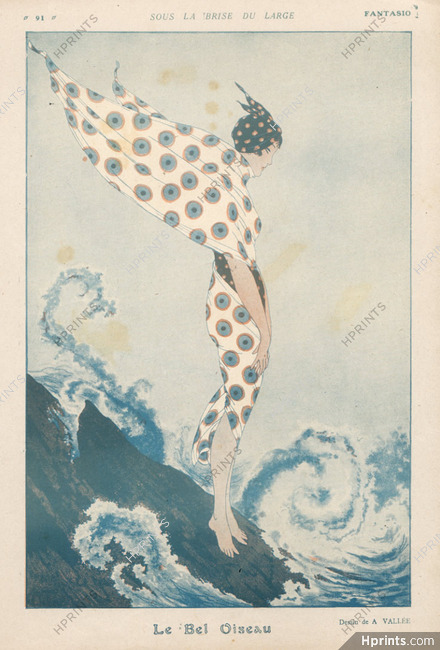 Armand Vallee 1917 The Beautiful Bird, Swimmer