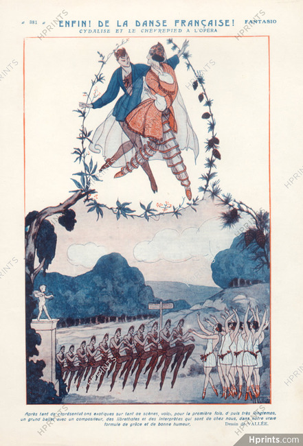 De la Danse Française, Cydalise et le Chèvre-pied à l'Opéra, 1923 - Armand Vallée Opéra Dancers, Maxime Dethomas