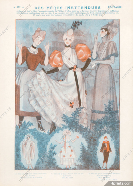 Armand Vallée 1924 ''Les mères inattendues'', Arletty, Suzanne Raymonde, Miss Parisys, "Bob et Moi" operetta, Opium