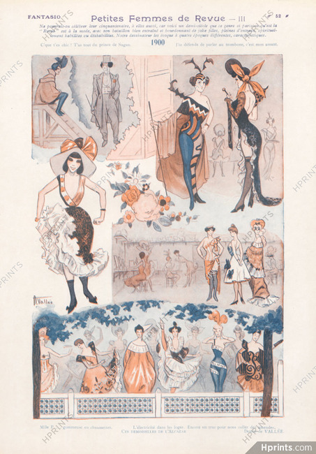 Petites Femmes de Revue III 1900, 1924 - Armand Vallée L'Alcazar, Chorus Girl