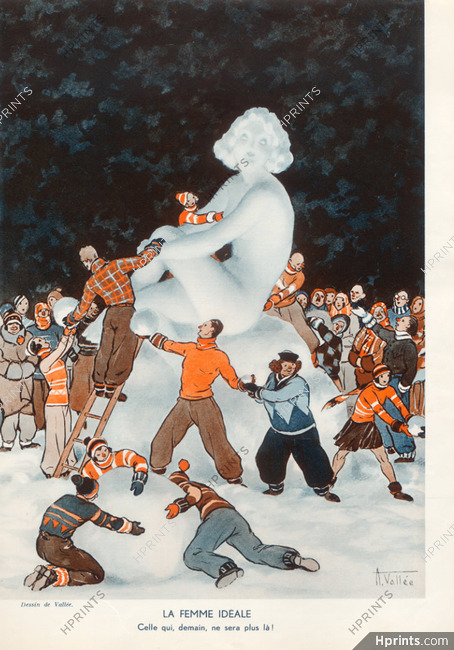 Armand Vallée 1933 La Femme Idéale, Snow Woman