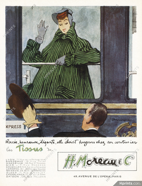 Moreau & Cie 1948 Pierre Mourgue, Train (Version Green)