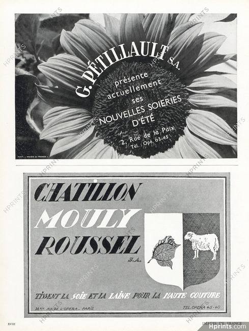 Pétillault & Chatillon Mouly Roussel 1941