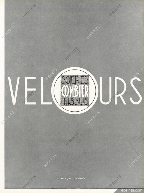 Soieries Combier 1948 Velours