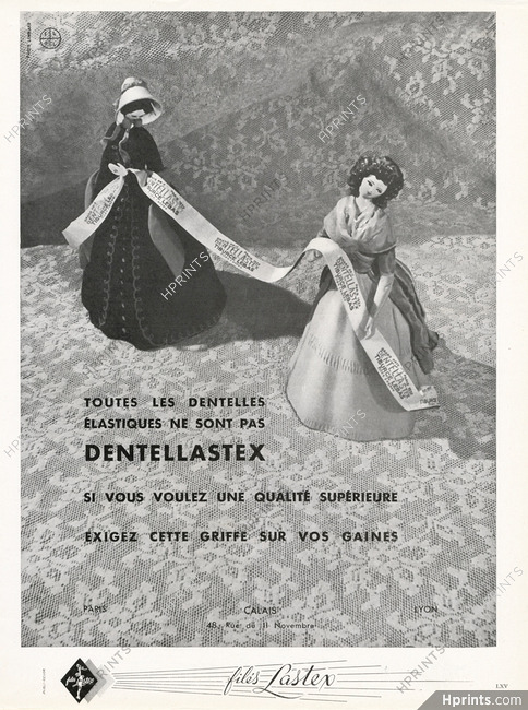 Dentellastex 1949 Tiburce Lebas, Dolls, Lace