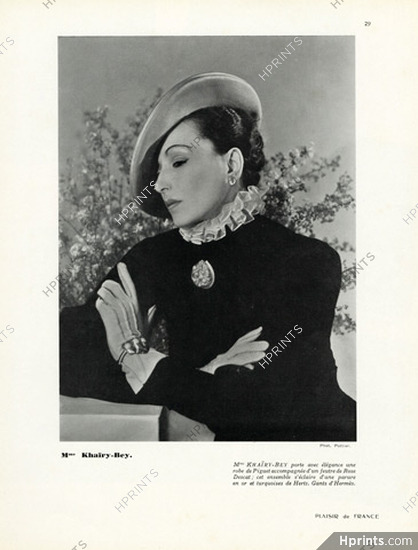 Herz-Belperron (Jewels) & Hermès (Gloves) 1936 Mrs Khaïry-Bey
