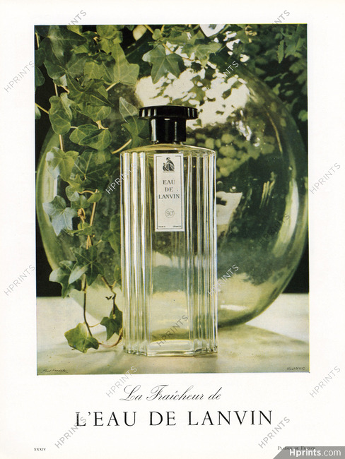 Lanvin (Perfumes) 1957 Eau de Lanvin, Photo Paul Facchetti