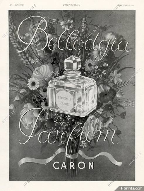 Caron (Perfumes) 1933 Bellodgia