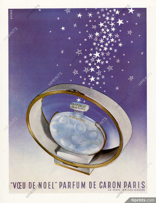 Caron (Perfumes) 1946 Voeu de Noël Christmas (L)