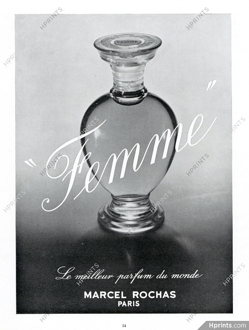 Marcel Rochas (Perfumes) 1953 Femme