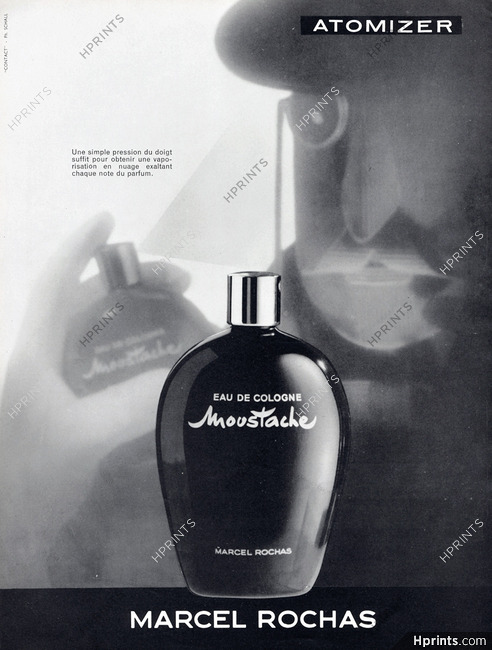 Marcel Rochas (Perfumes) 1958 Moustache Atomizer
